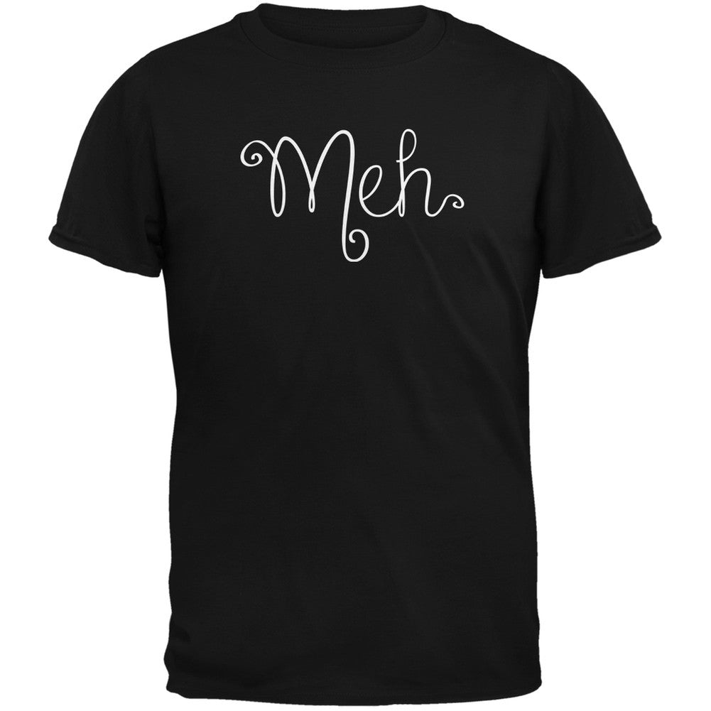 Meh Black Youth T-Shirt Youth T-Shirts Old Glory LG Black 