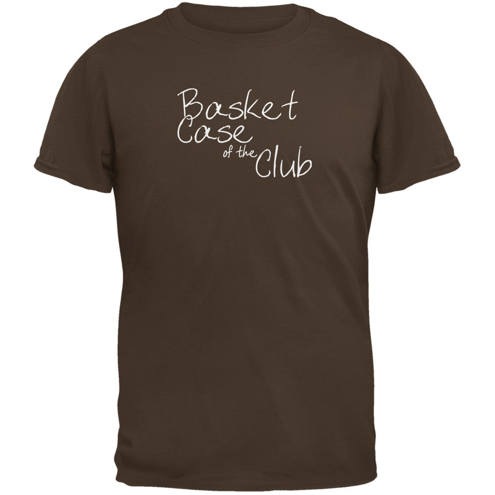 Basket Case of the Club Brown Adult T-Shirt Men's T-Shirts Old Glory 2XL Brown 