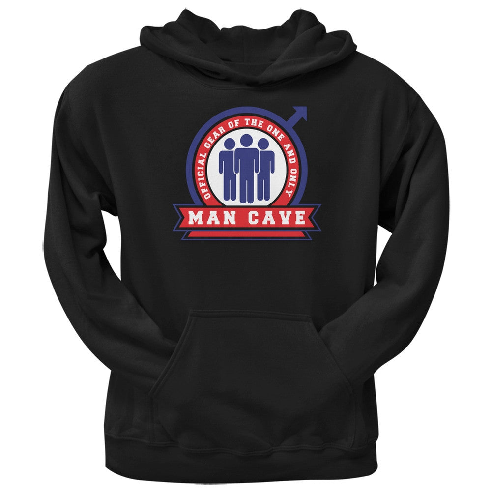 Official Man Cave Gear Black Adult Hoodie Men's Hoodies Old Glory 2XL Black 