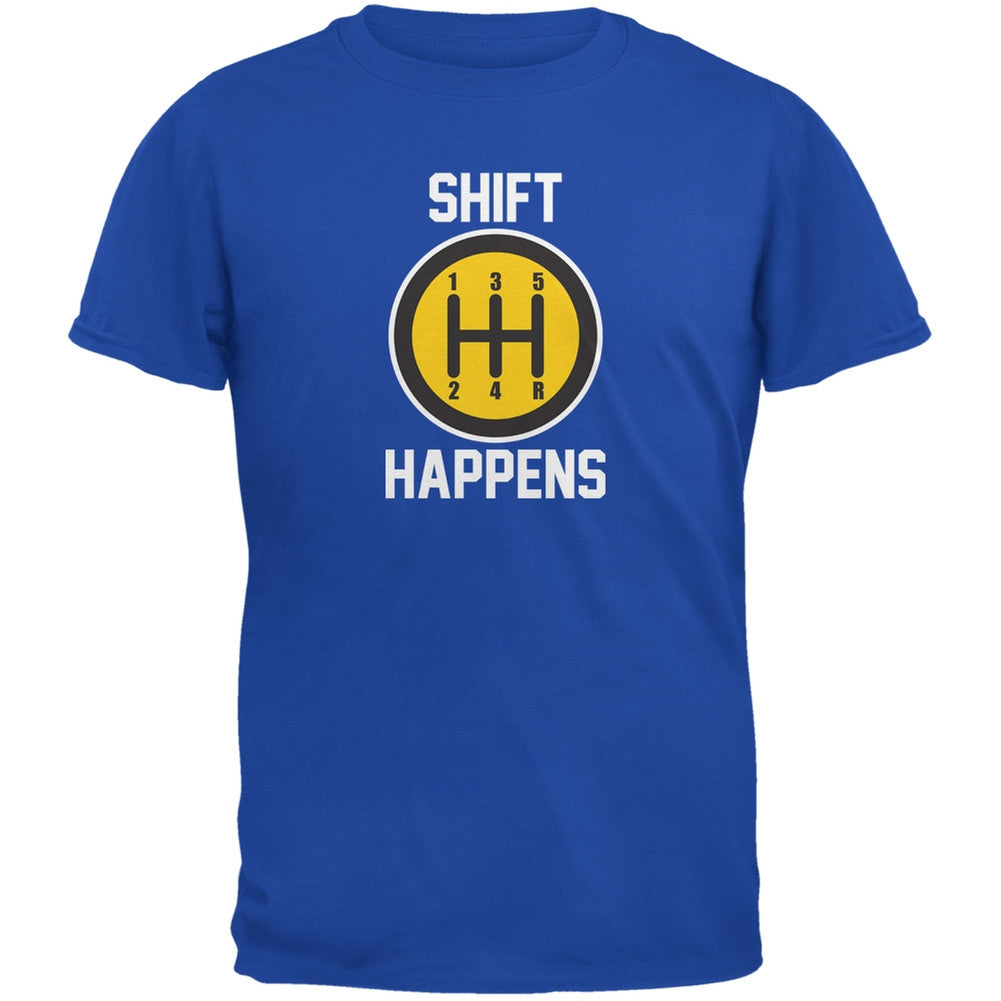 Shift Happens Royal Youth T-Shirt Youth T-Shirts Old Glory LG Blue 