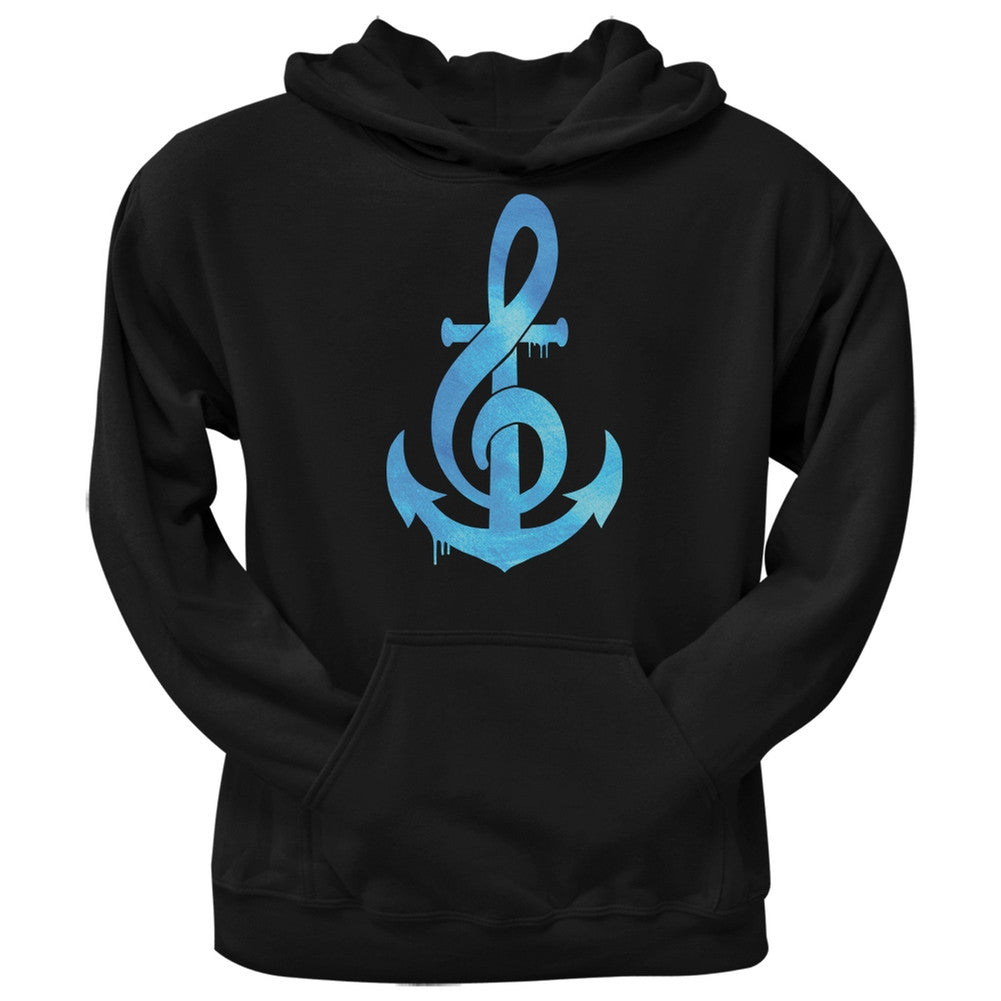 Anchor Clef Black Adult Hoodie Men's Hoodies Old Glory 2XL Black 