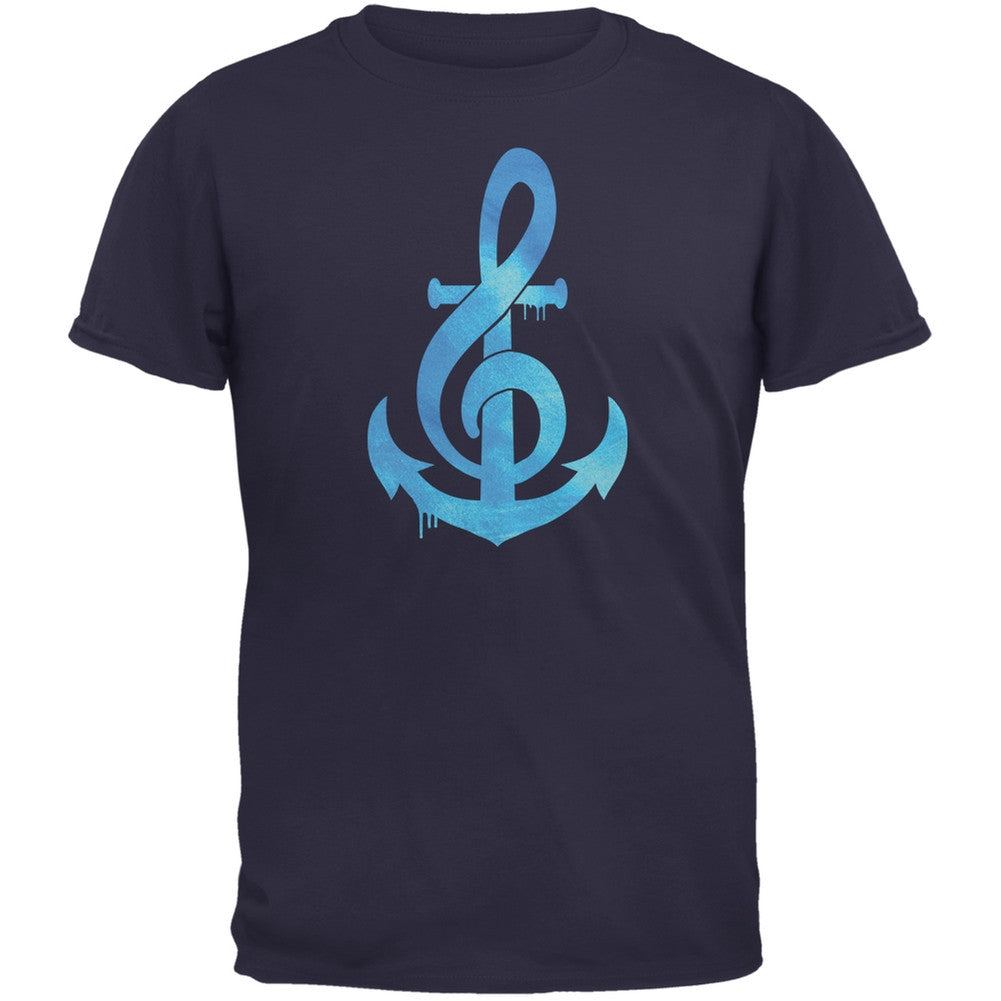 Anchor Clef Navy Youth T-Shirt Youth T-Shirts Old Glory LG Blue 