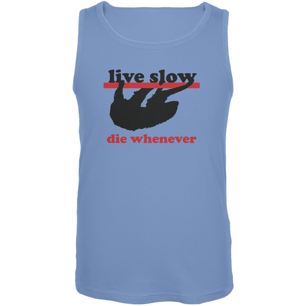 Live Slow Carolina Blue Adult Tank Top Men's Tank Tops Old Glory 2XL Blue 