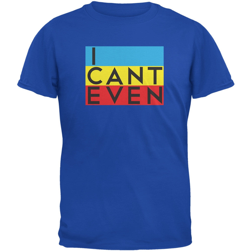 I Cant Even Royal Youth T-Shirt Youth T-Shirts Old Glory LG Blue 