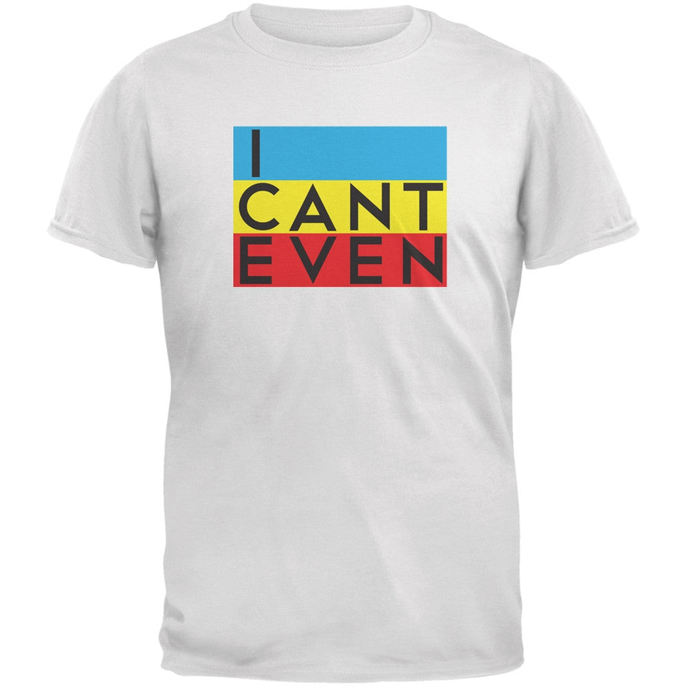 I Cant Even White Youth T-Shirt Youth T-Shirts Old Glory LG White 