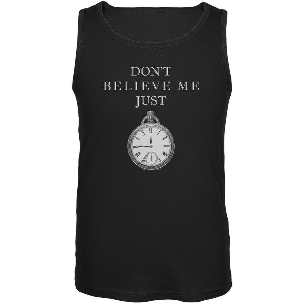 Dont Believe Me Black Adult Tank Top Men's Tank Tops Old Glory 2XL Black 