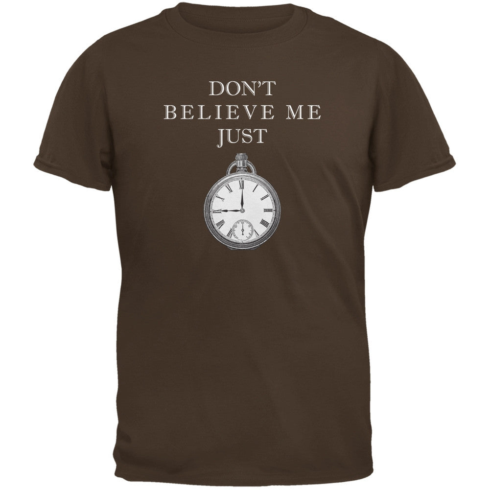 Dont Believe Me Brown Youth T-Shirt Youth T-Shirts Old Glory LG Brown 