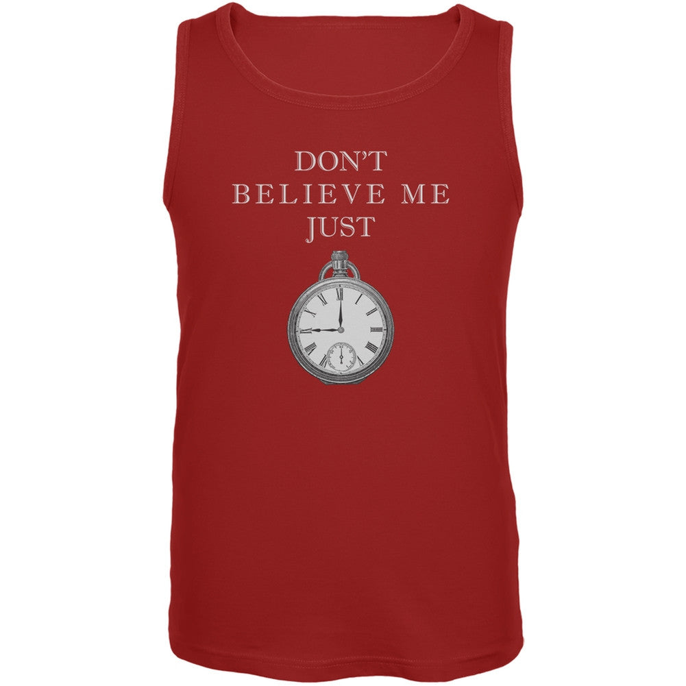 Dont Believe Me Red Adult Tank Top Men's Tank Tops Old Glory 2XL Red 