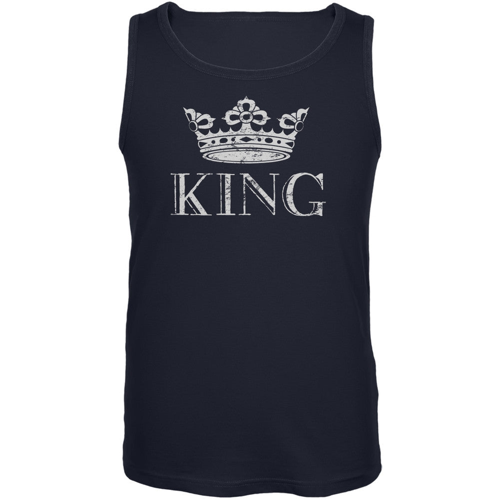 KING Navy Adult Sleeveless Shirt Men's T-Shirts Old Glory 2XL Blue 