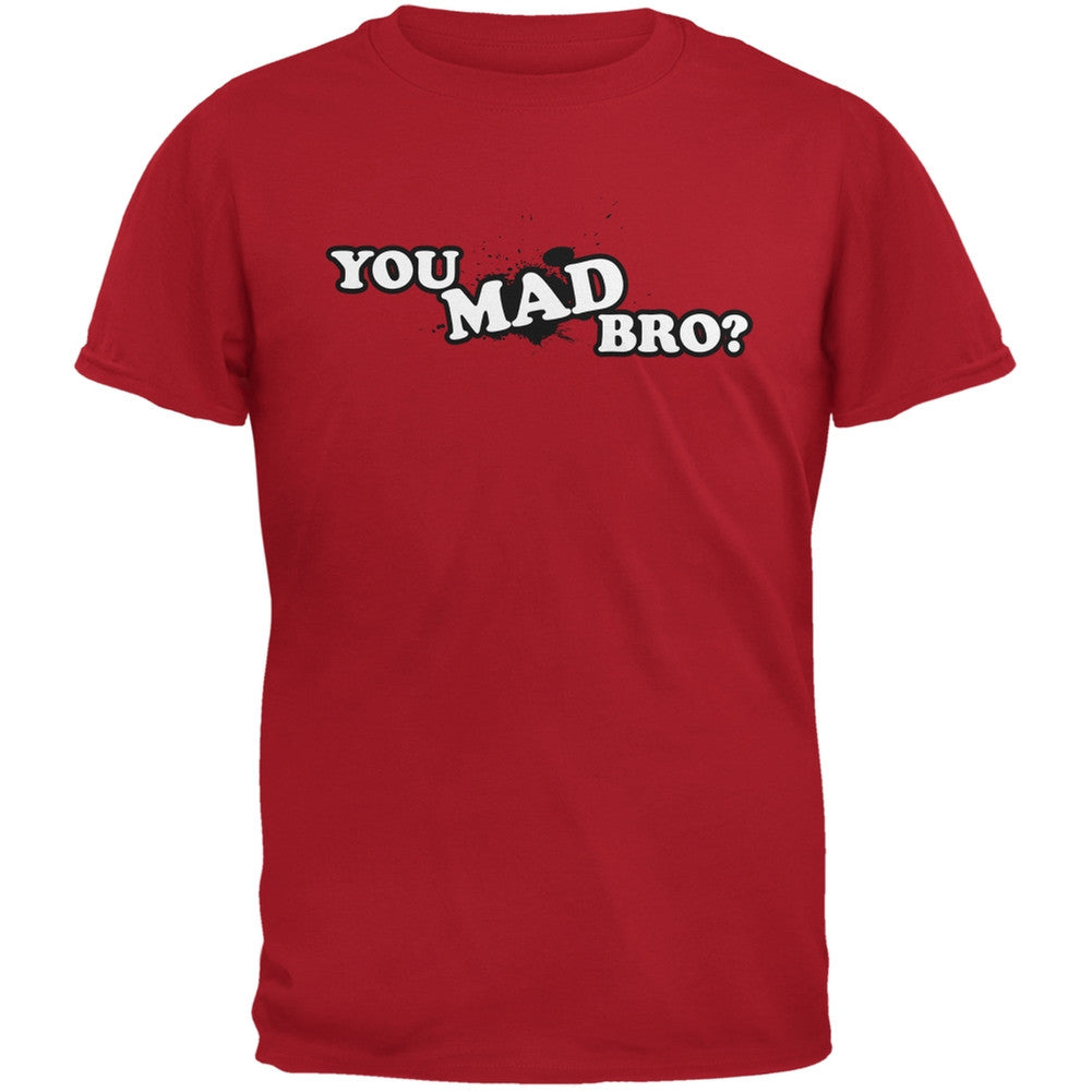 You Mad Bro? Red Adult T-Shirt Men's T-Shirts Old Glory 2XL Red 