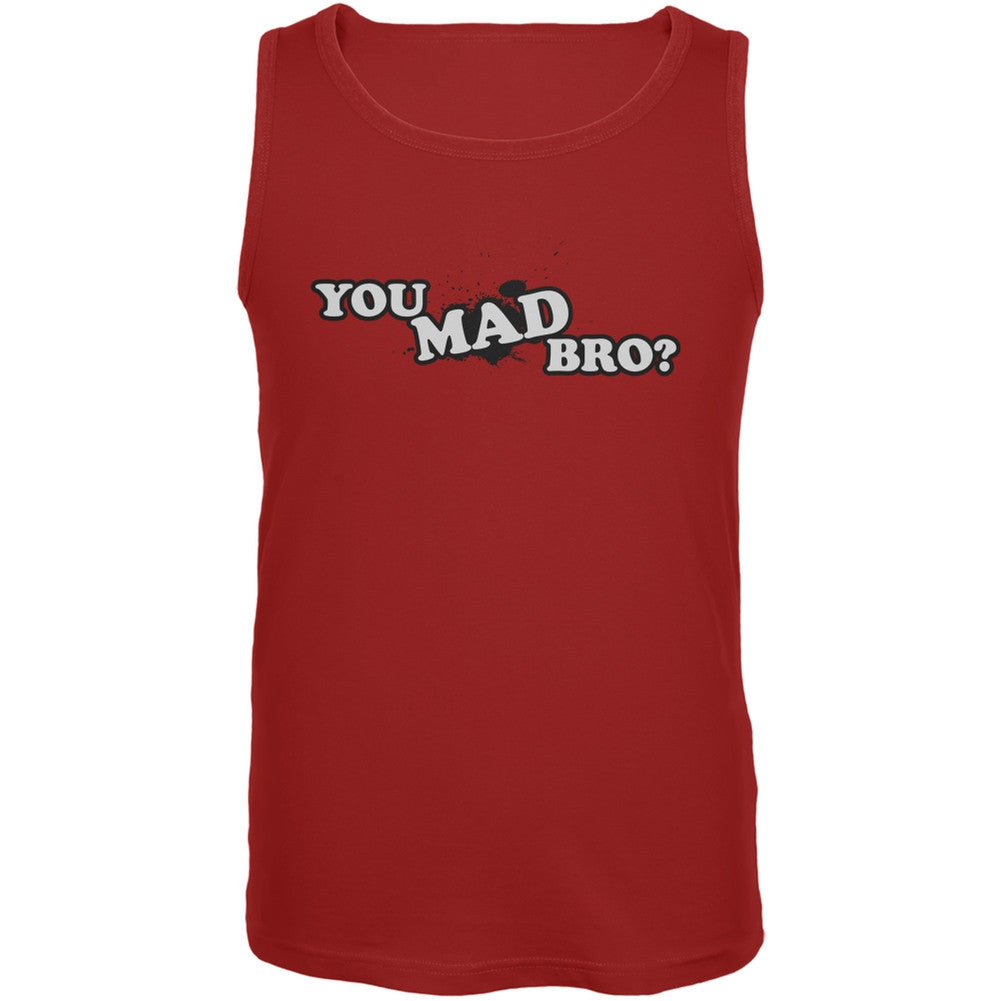 You Mad Bro? Red Adult Tank Top Men's Tank Tops Old Glory 2XL Red 