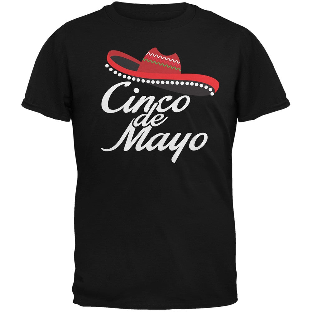 Cinco De Mayo - Celebration Black Adult T-Shirt Men's T-Shirts Old Glory   