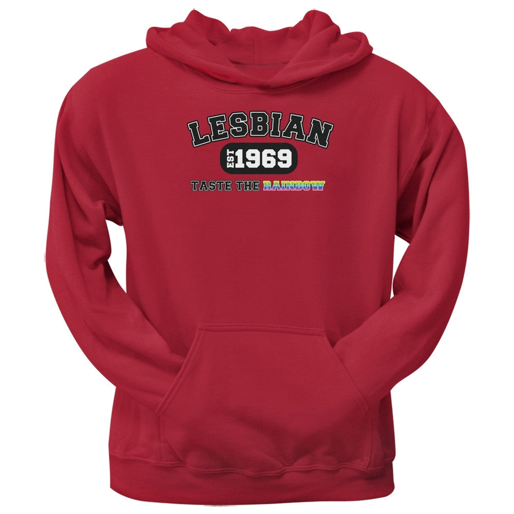 Lesbian Taste the Rainbow 1969 Red Adult Hoodie Men's Hoodies Old Glory 2XL Red 