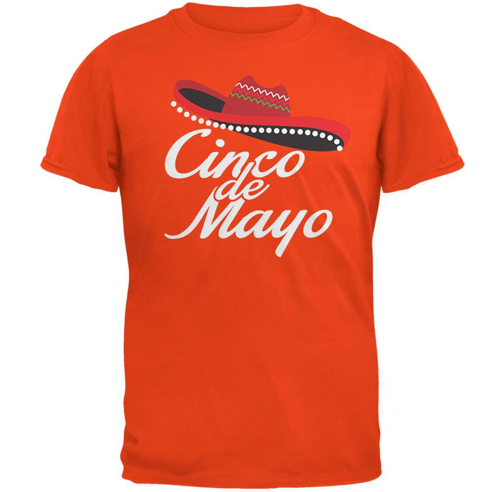 Cinco De Mayo - Celebration Orange Adult T-Shirt Men's T-Shirts Old Glory 2XL Orange 