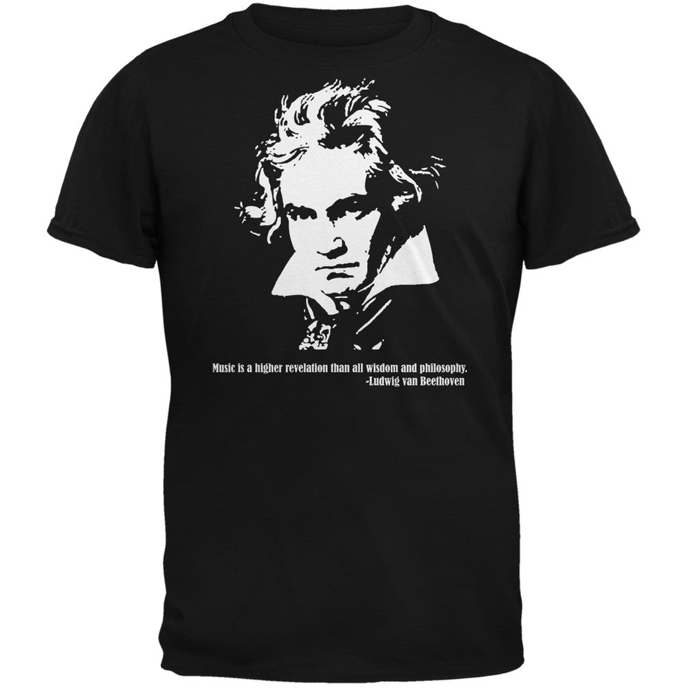 Beethoven Black Youth T-Shirt Youth T-Shirts Old Glory LG Black 