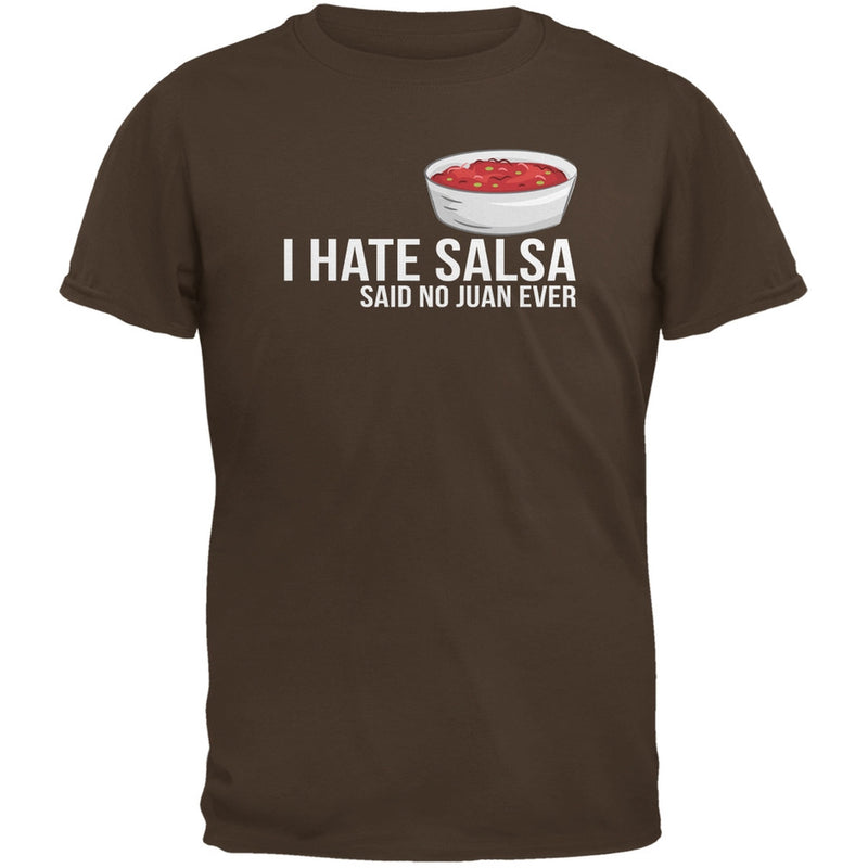 Cinco de Mayo - I Hate Salsa Black Adult T-Shirt Men's T-Shirts Old Glory   