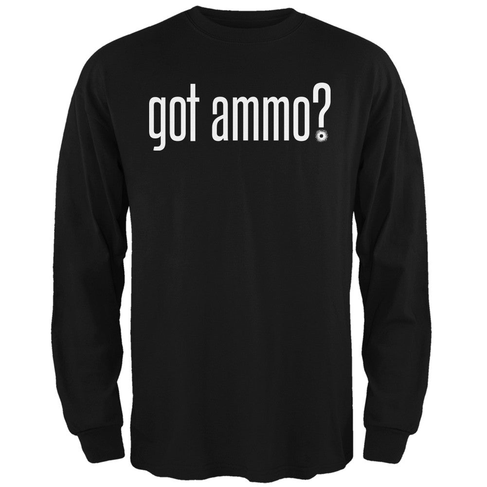 Got Ammo Black Adult Long Sleeve T-Shirt Men's Long Sleeves Old Glory 2XL Black 