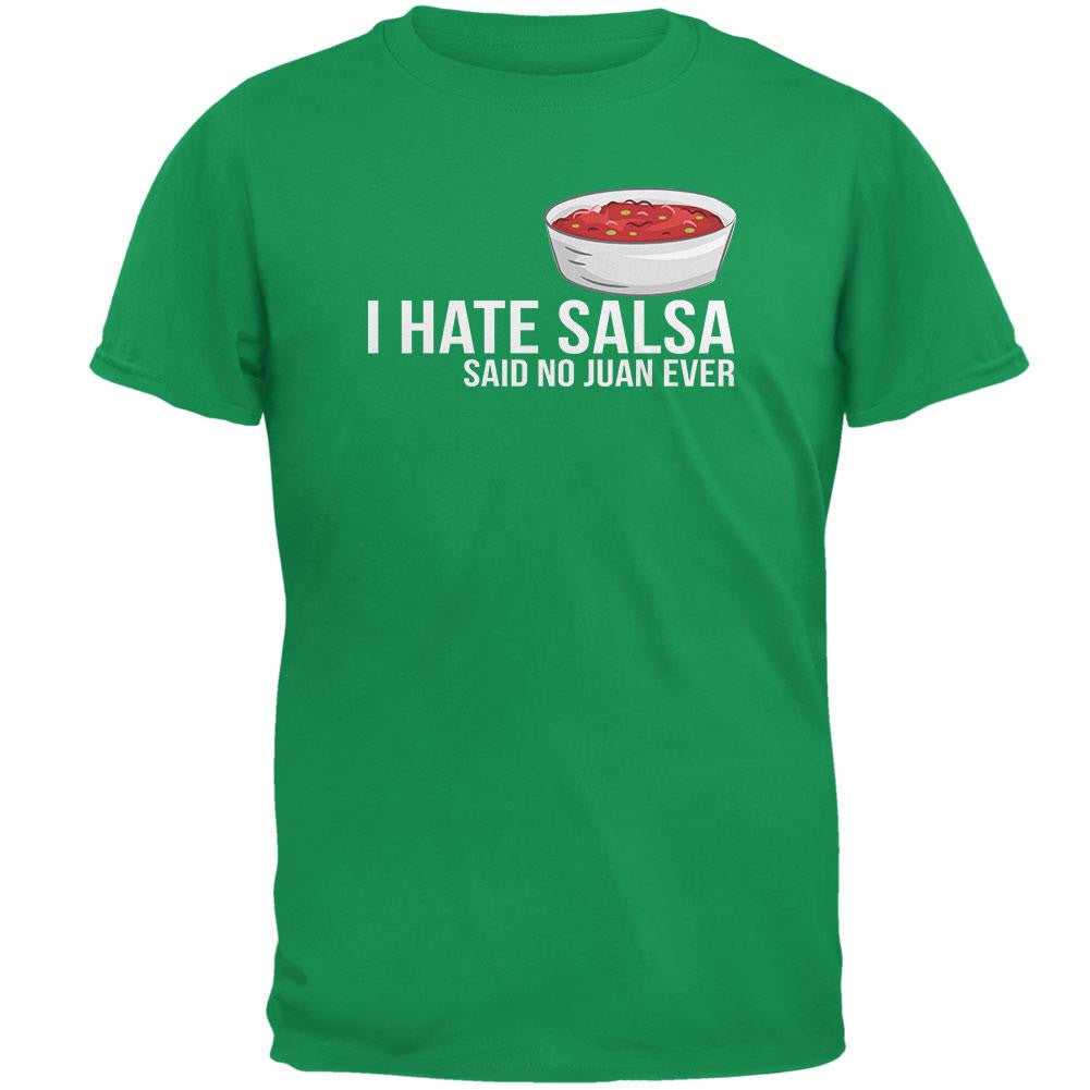 Cinco de Mayo - I Hate Salsa Black Adult T-Shirt Men's T-Shirts Old Glory   