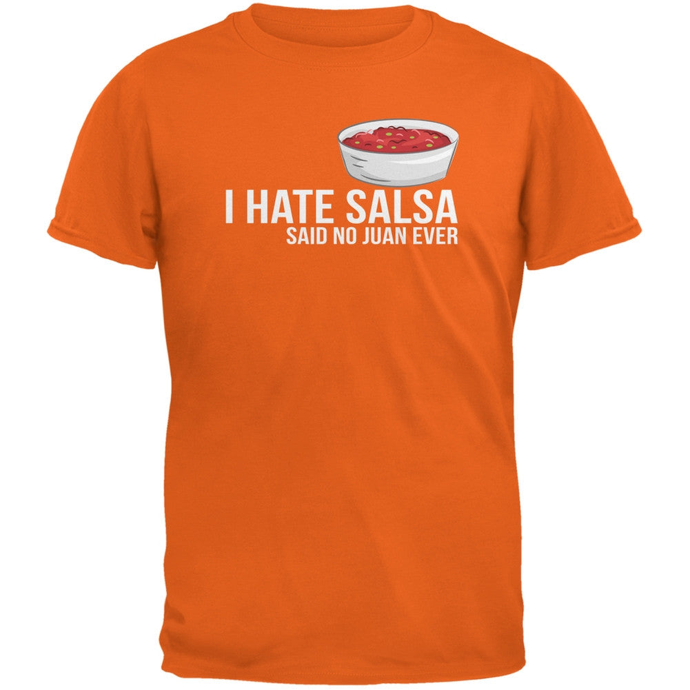 Cinco de Mayo - I Hate Salsa Black Adult T-Shirt Men's T-Shirts Old Glory   