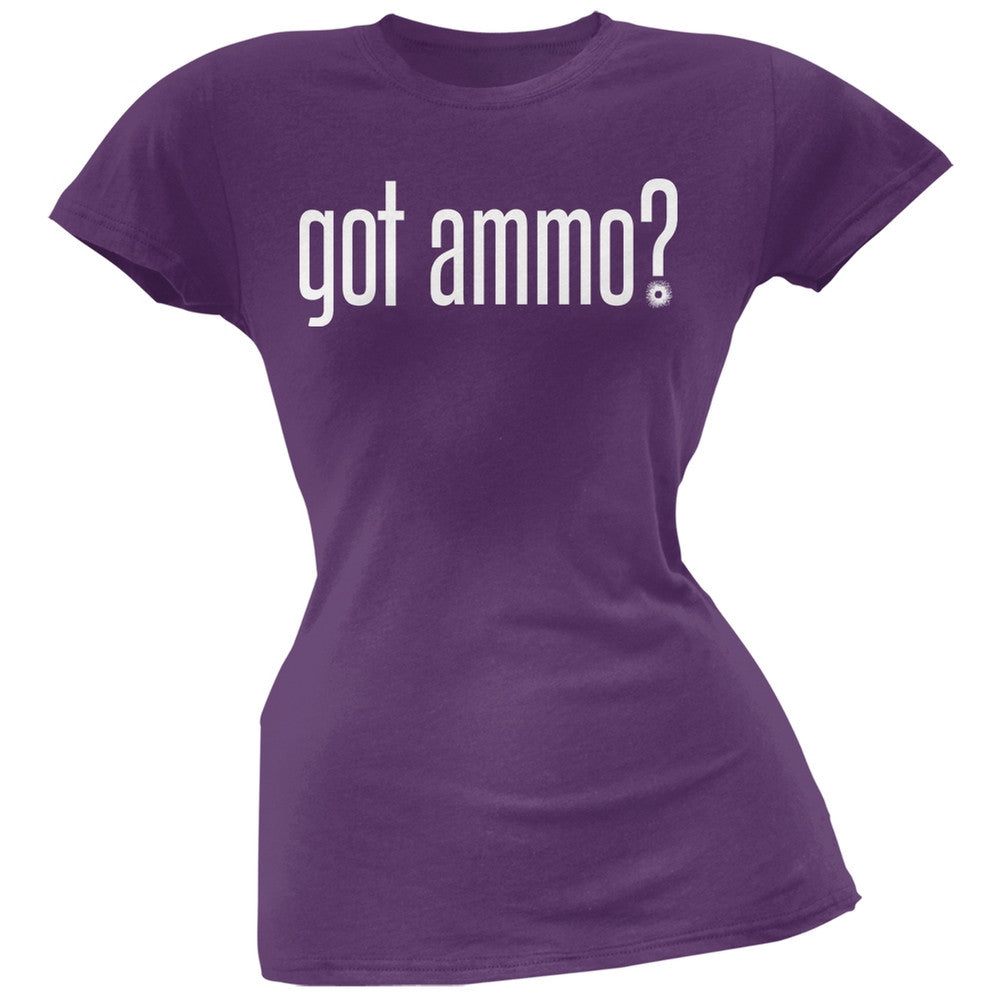 Got Ammo Purple Soft Juniors T-Shirt Juniors T-Shirts Old Glory 2XL Purple 