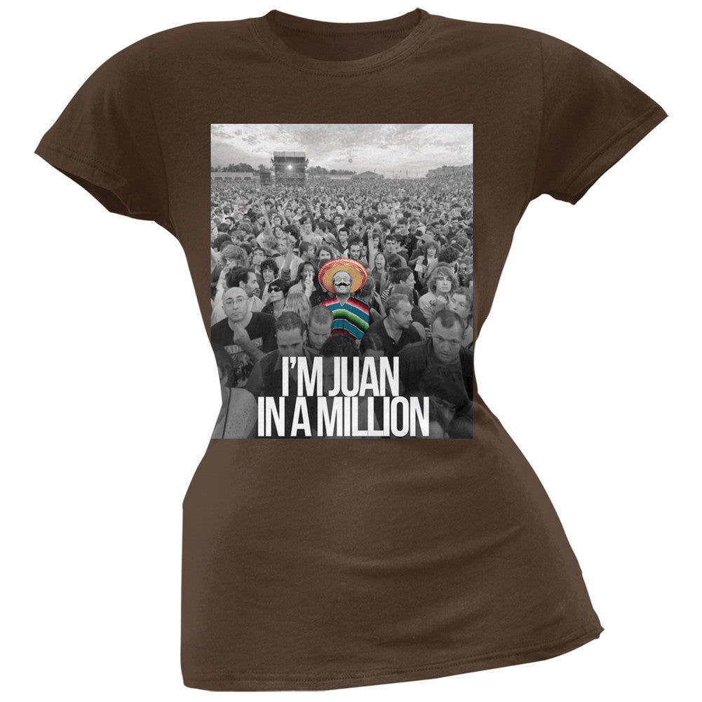 Cinco de Mayo - I'm Juan in Million Black Juniors Soft T-Shirt Juniors T-Shirts Old Glory   