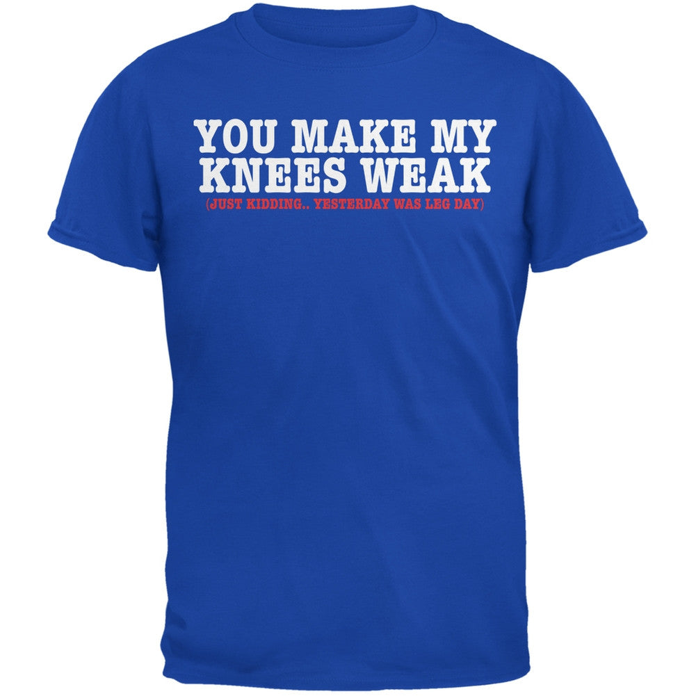 Leg Day Royal Adult T-Shirt Men's T-Shirts Old Glory 2XL Blue 
