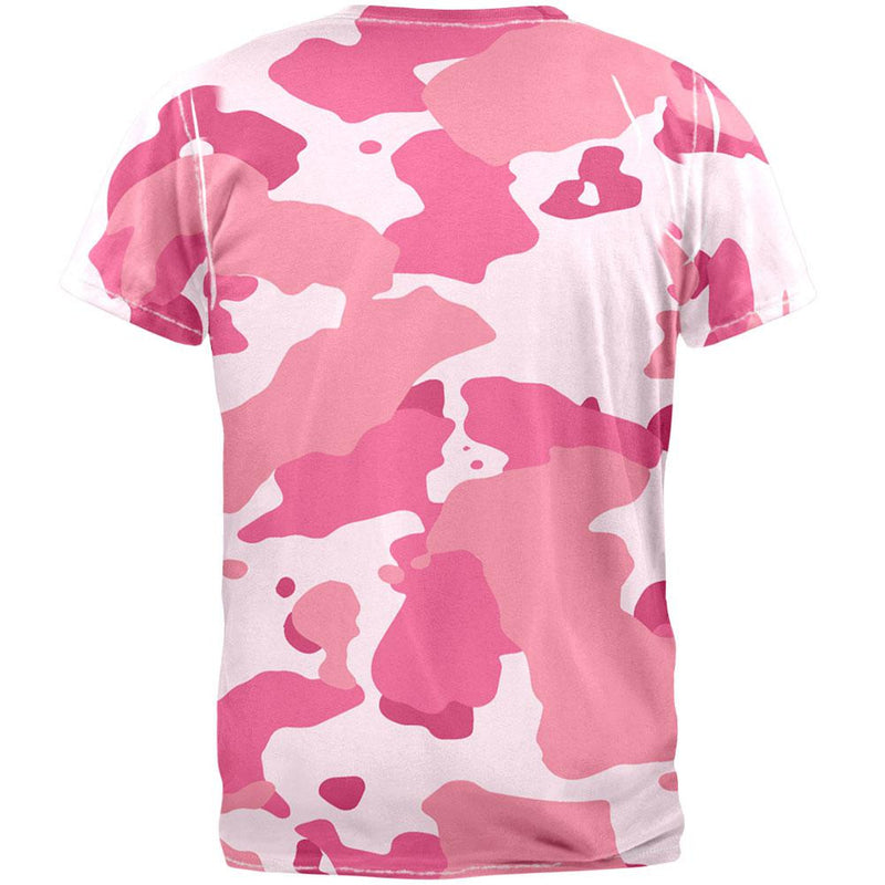 Pink Camo All Over Adult T-Shirt Men's T-Shirts Old Glory   