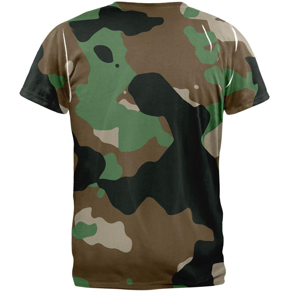 Jungle Camo All Over Adult T-Shirt Men's T-Shirts Old Glory   