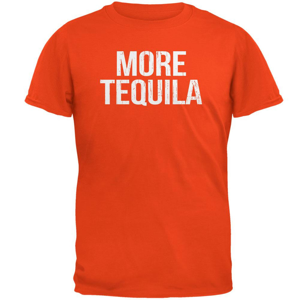 Cinco de Mayo - More Tequila Orange Adult T-Shirt Men's T-Shirts Old Glory 2XL Orange 