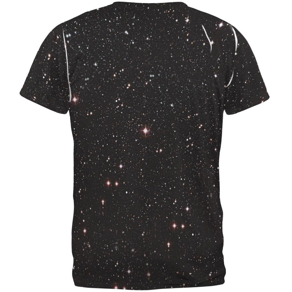 Cat Space Suit All Over Adult T-Shirt Men's T-Shirts Old Glory   