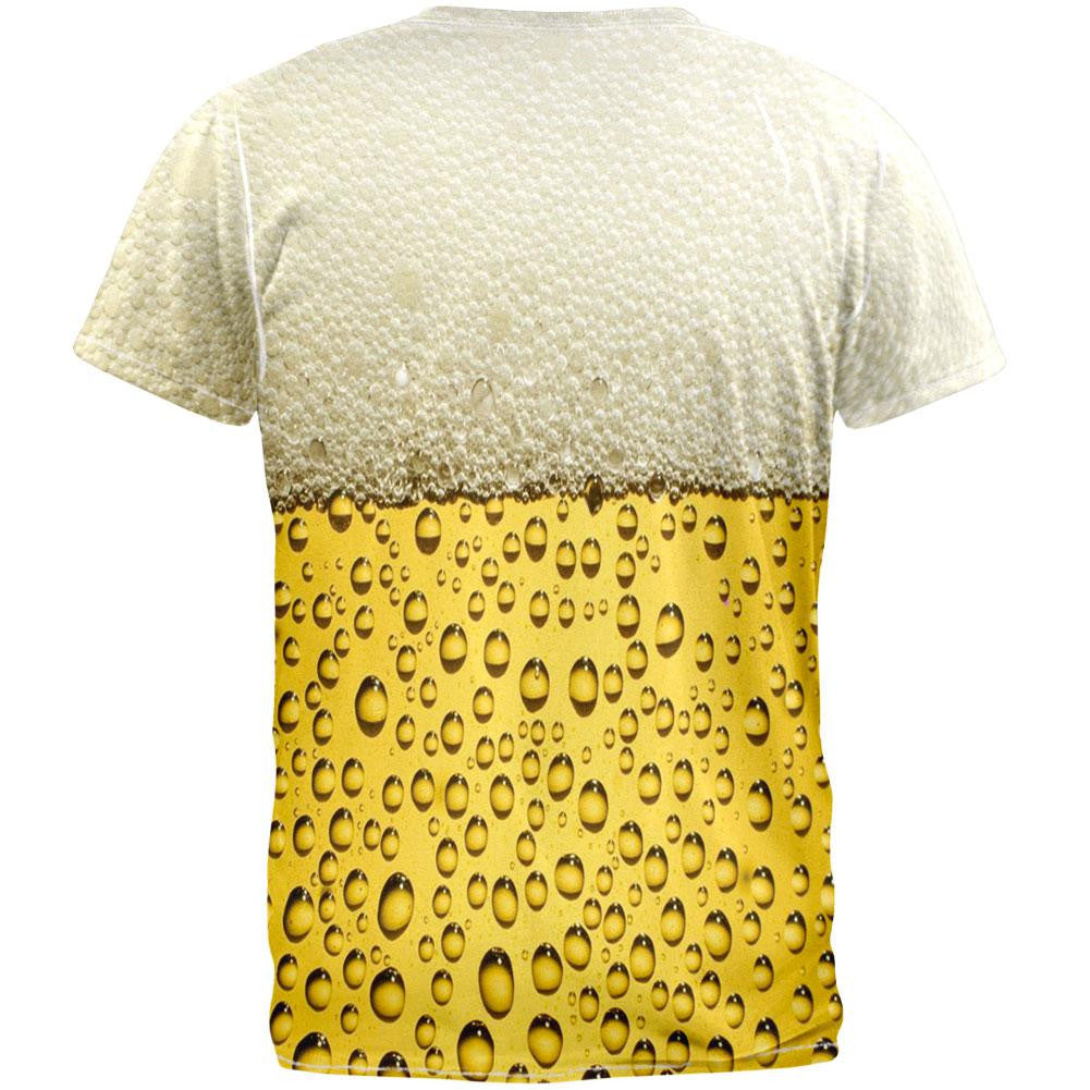 Halloween Beer Costume Foam All Over Adult T-Shirt Men's T-Shirts Old Glory   