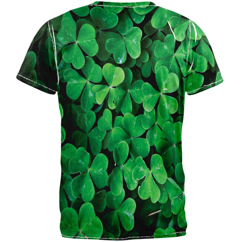 Shamrock All Over Adult T-Shirt Men's T-Shirts Old Glory   