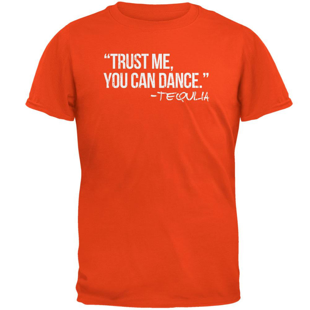 Cinco de Mayo - Trust Me, You Can Dance Tequila Orange Adult T-Shirt Men's T-Shirts Old Glory SM Orange 