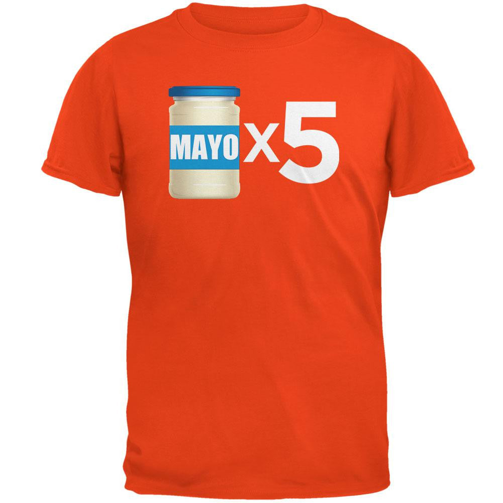 Cinco de Mayo - Mayo Times 5 Orange Adult T-Shirt Men's T-Shirts Old Glory 2XL Orange 