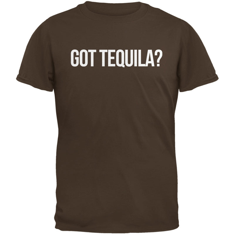 Cinco de Mayo - Got Tequila? Black Adult T-Shirt Men's T-Shirts Old Glory SM Brown 