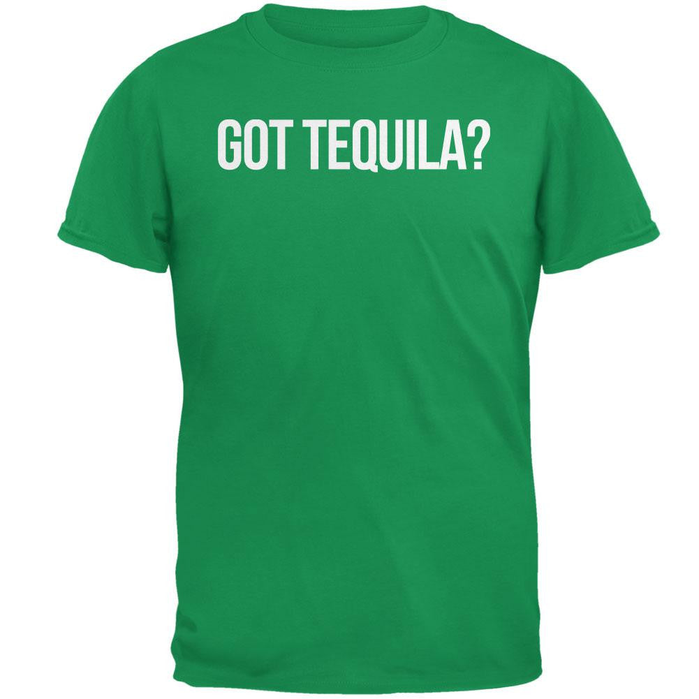 Cinco de Mayo - Got Tequila? Black Adult T-Shirt Men's T-Shirts Old Glory SM Green 