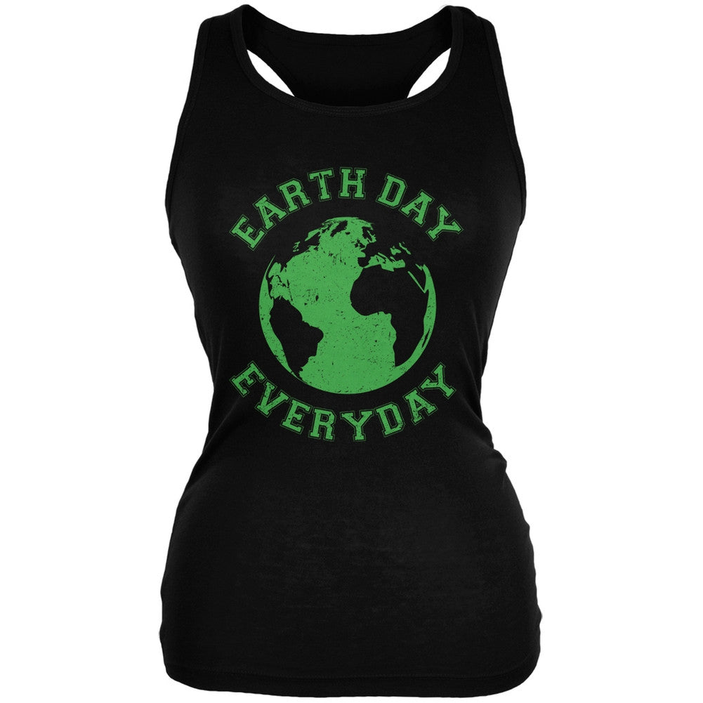 Earth Day - Earth Day Everyday Black Juniors Soft Tank Top Juniors Tank Tops Old Glory 2XL Black 