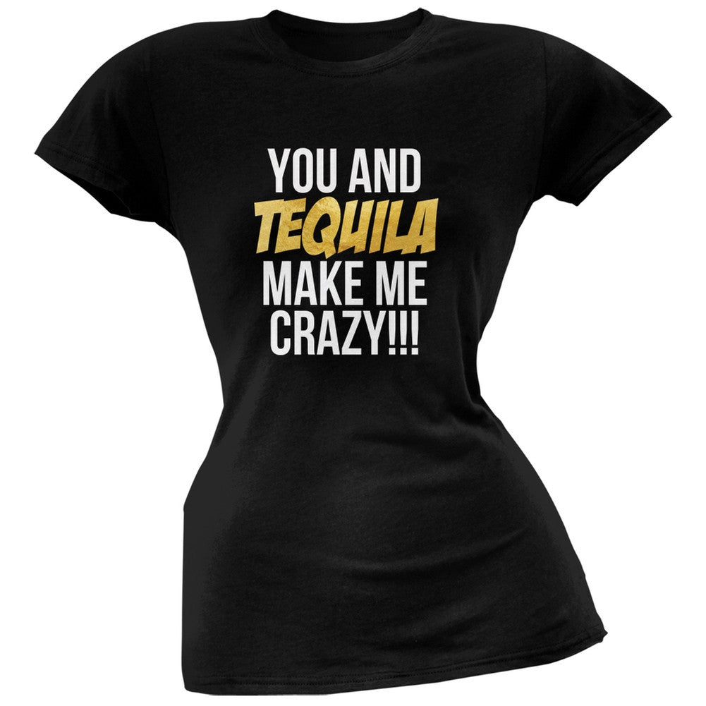 Cinco de Mayo - You and Tequila Make Me Crazy Orange Soft Juniors T-Shirt Juniors T-Shirts Old Glory   