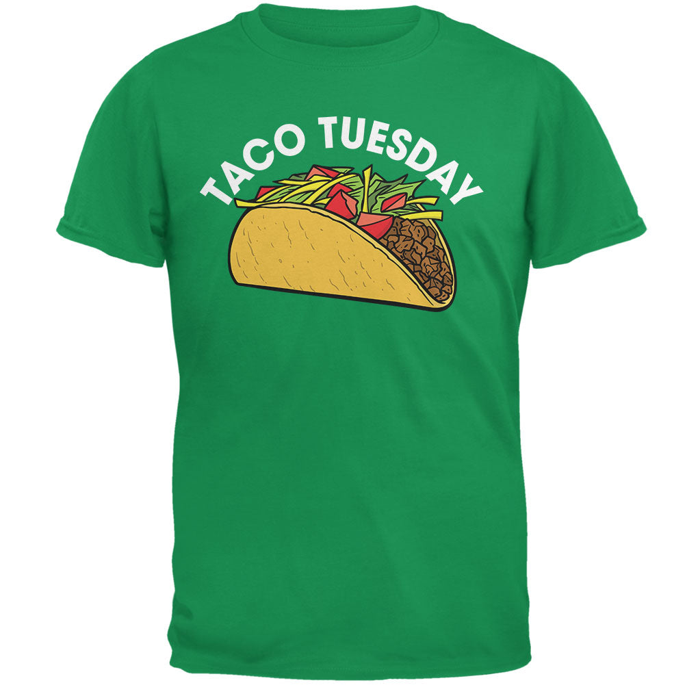 Cinco de Mayo - Taco Tuesday Irish Green Adult T-Shirt Men's T-Shirts Old Glory 2XL Green 