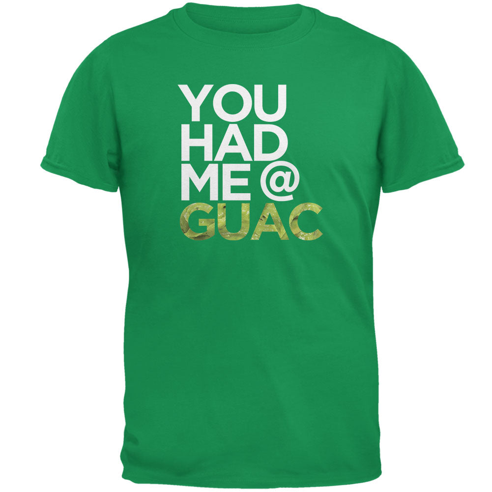 Cinco de Mayo - You Had Me at Guac Irish Green Adult T-Shirt Men's T-Shirts Old Glory 2XL Green 