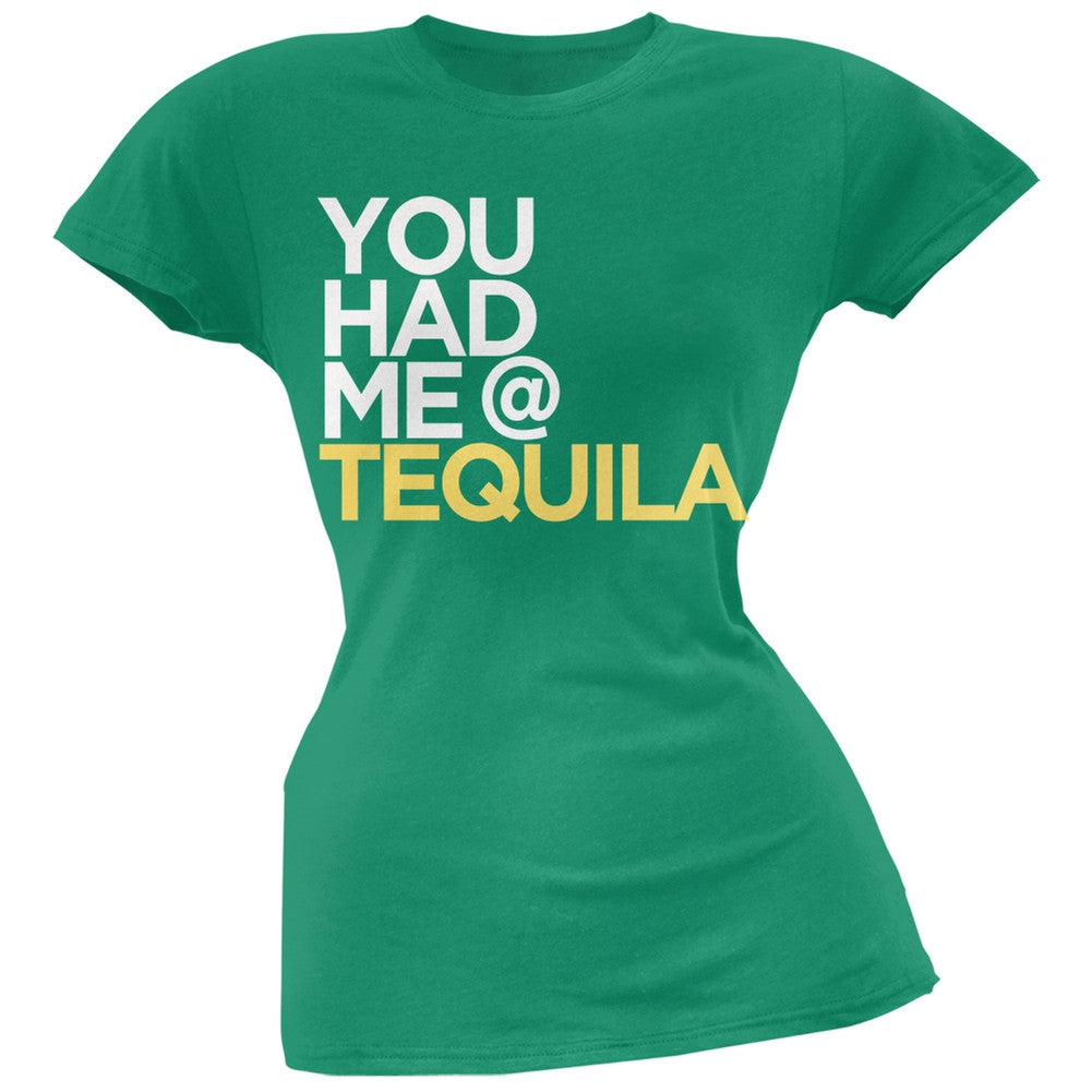 Cinco de Mayo - You Had Me at Tequila Orange Soft Juniors T-Shirt Juniors T-Shirts Old Glory   