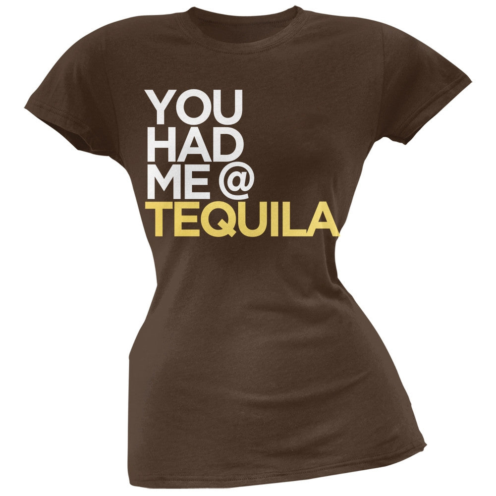 Cinco de Mayo - You Had Me at Tequila Orange Soft Juniors T-Shirt Juniors T-Shirts Old Glory   