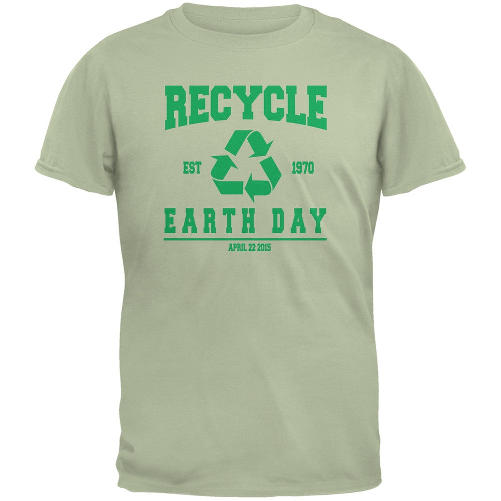 Earth Day - Recycle 1970 Serene Green Adult T-Shirthirt Men's T-Shirts Old Glory 2XL Green 