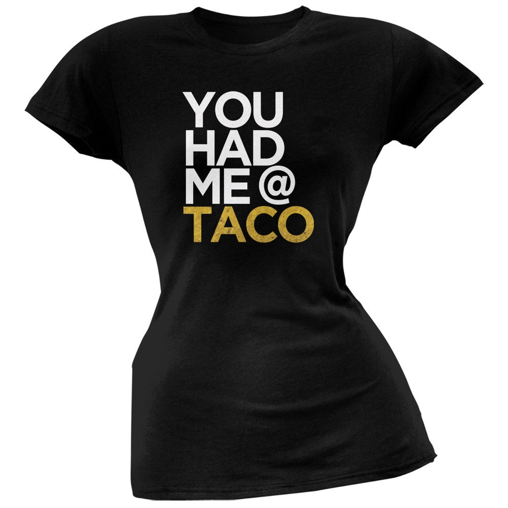 Cinco de Mayo - You Had Me at Taco Orange Soft Juniors T-Shirt Juniors T-Shirts Old Glory   