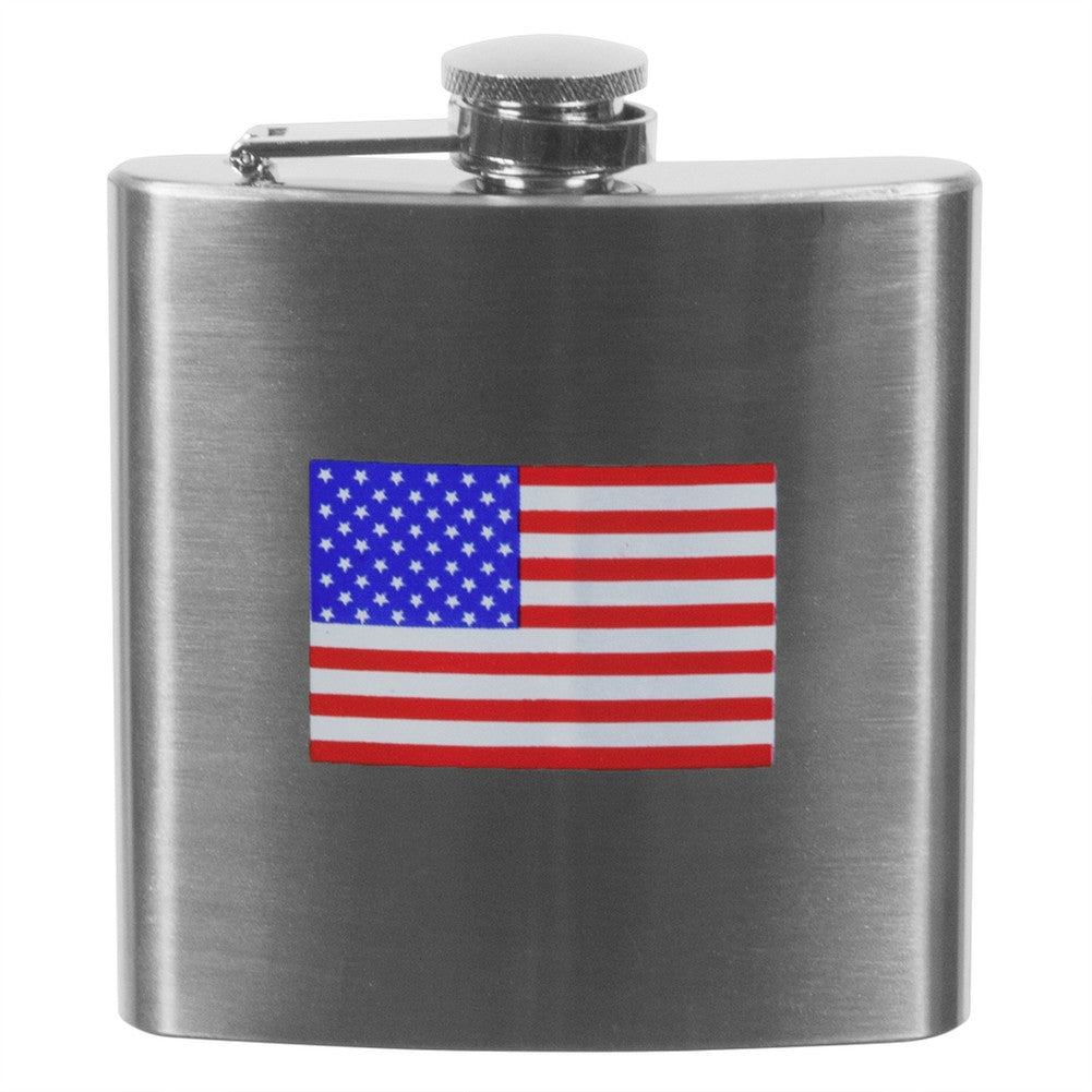 American Flag 6oz Flask Flasks Old Glory   