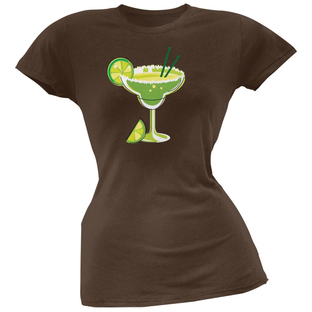 Cinco de Mayo - Margarita Glass Orange Soft Juniors T-Shirt Juniors T-Shirts Old Glory   