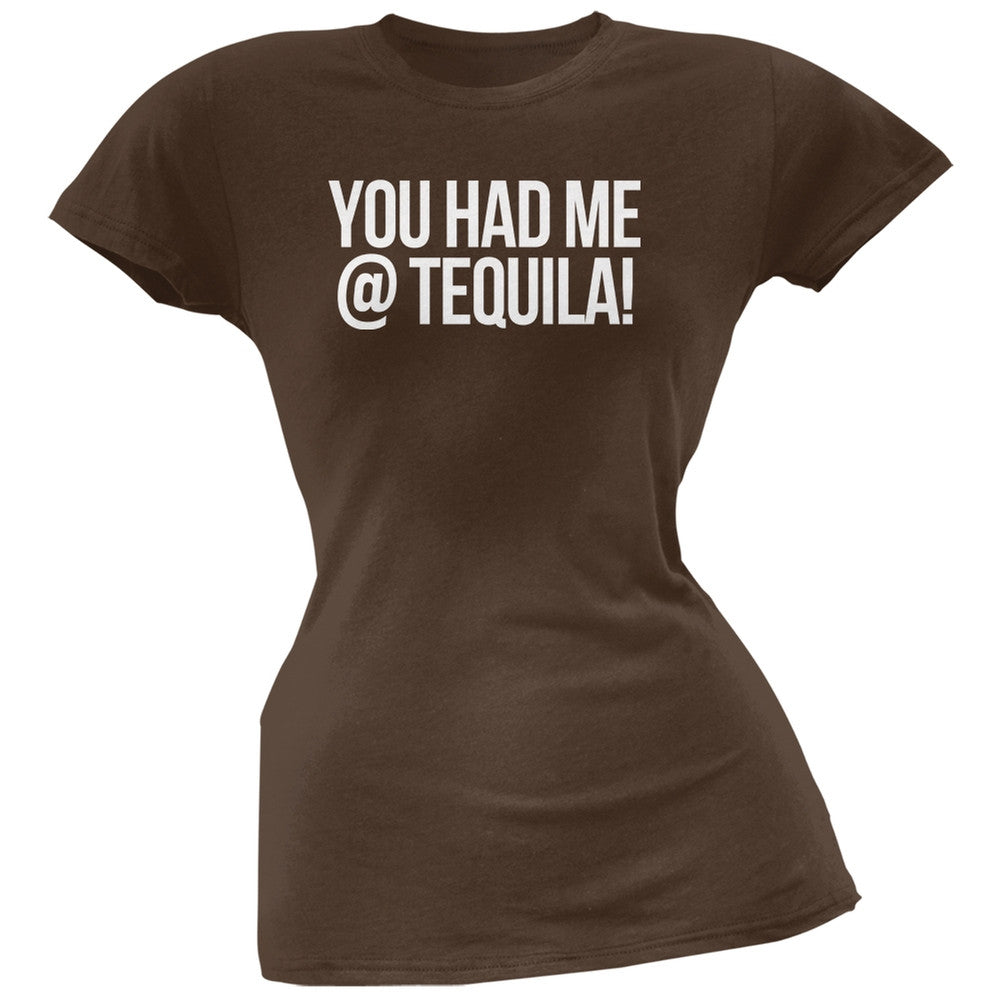 Cinco de Mayo - You Had Me at Tequila Orange Soft Juniors T-Shirt Juniors T-Shirts Old Glory   