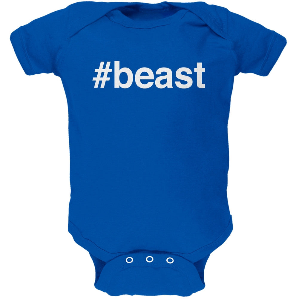 #beast Royal Soft Baby One Piece Baby One Piece Old Glory 0-3 Mo Blue 