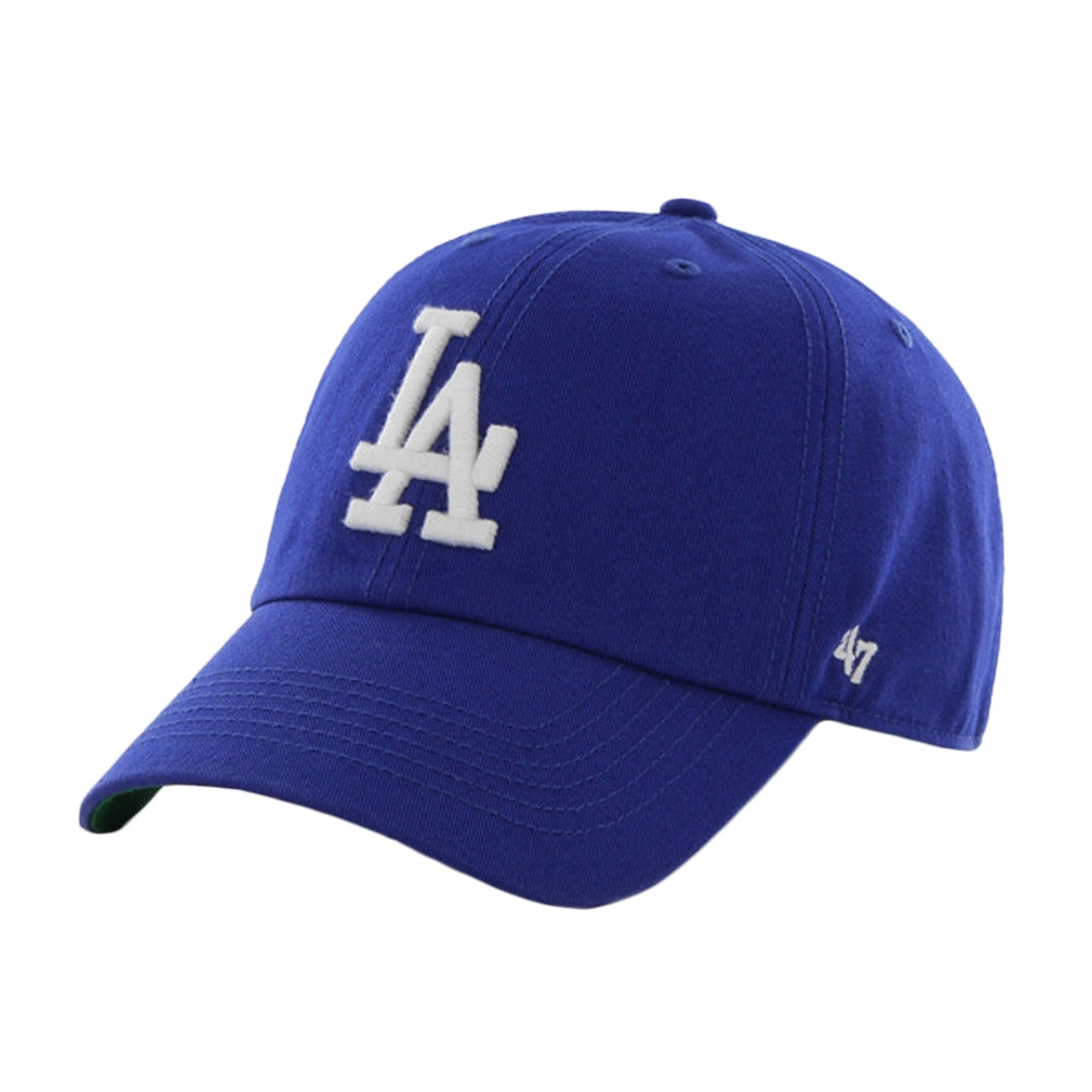 Los Angeles Dodgers - Logo Franchise Royal Fitted Baseball Cap Fitted Baseball Caps Los Angeles Dodgers MD Blue 