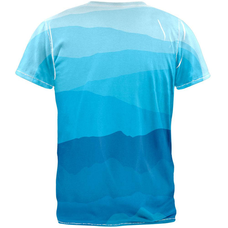 Mountain Range Vista All Over Adult T-Shirt Men's T-Shirts Old Glory   